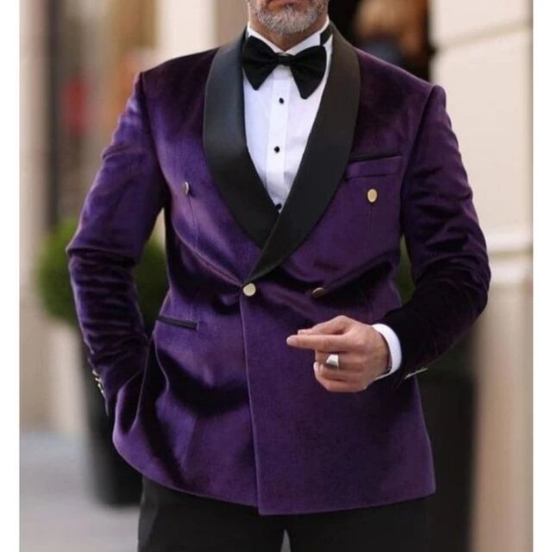 Men Formal Wear Top - XS-6XL Velvet Wedding Men Suits Blazer