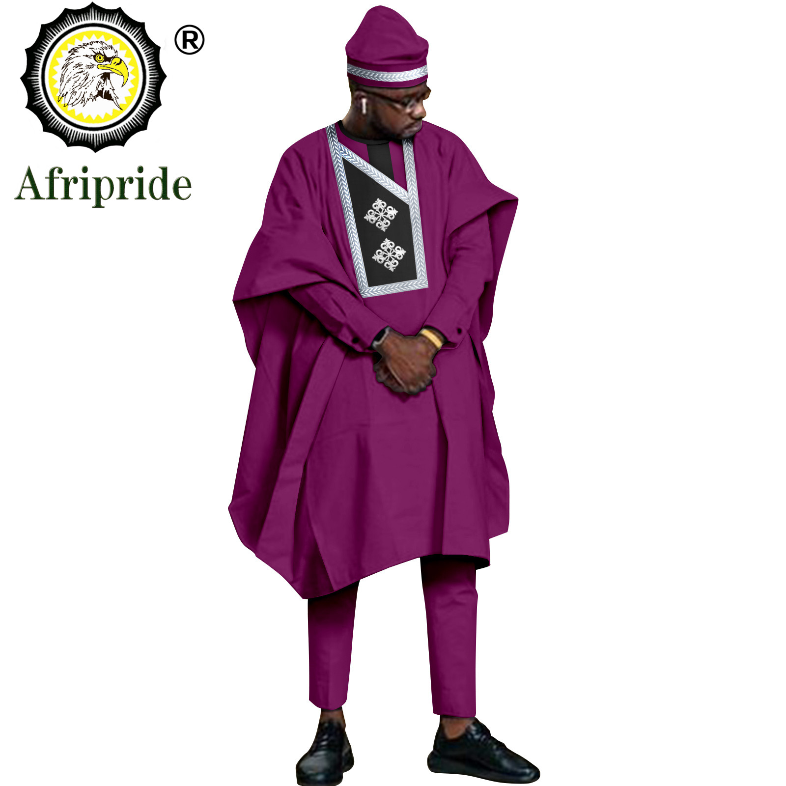 Young Men Formal Wear - Men`s Suits Agbada Robe Dashiki Shirts
