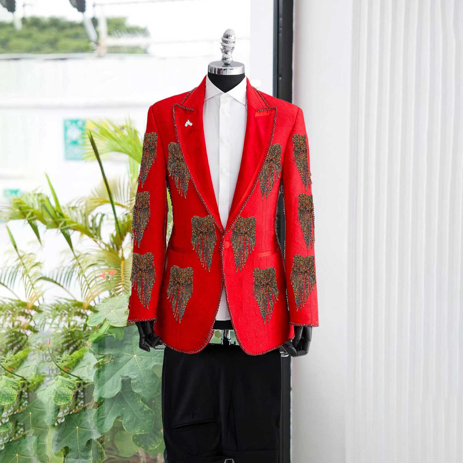Men'S Formal Wear No Suit - Fashion Wedding Men Suit Crystal Party