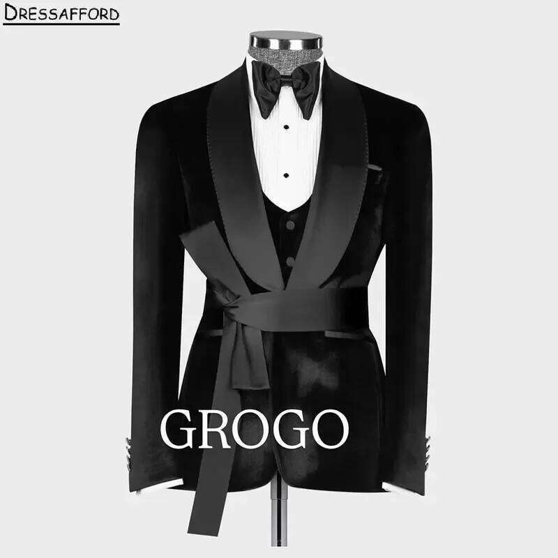 Men'S Formal Wear No Suit - Black Solid Formal Wedding Suits With