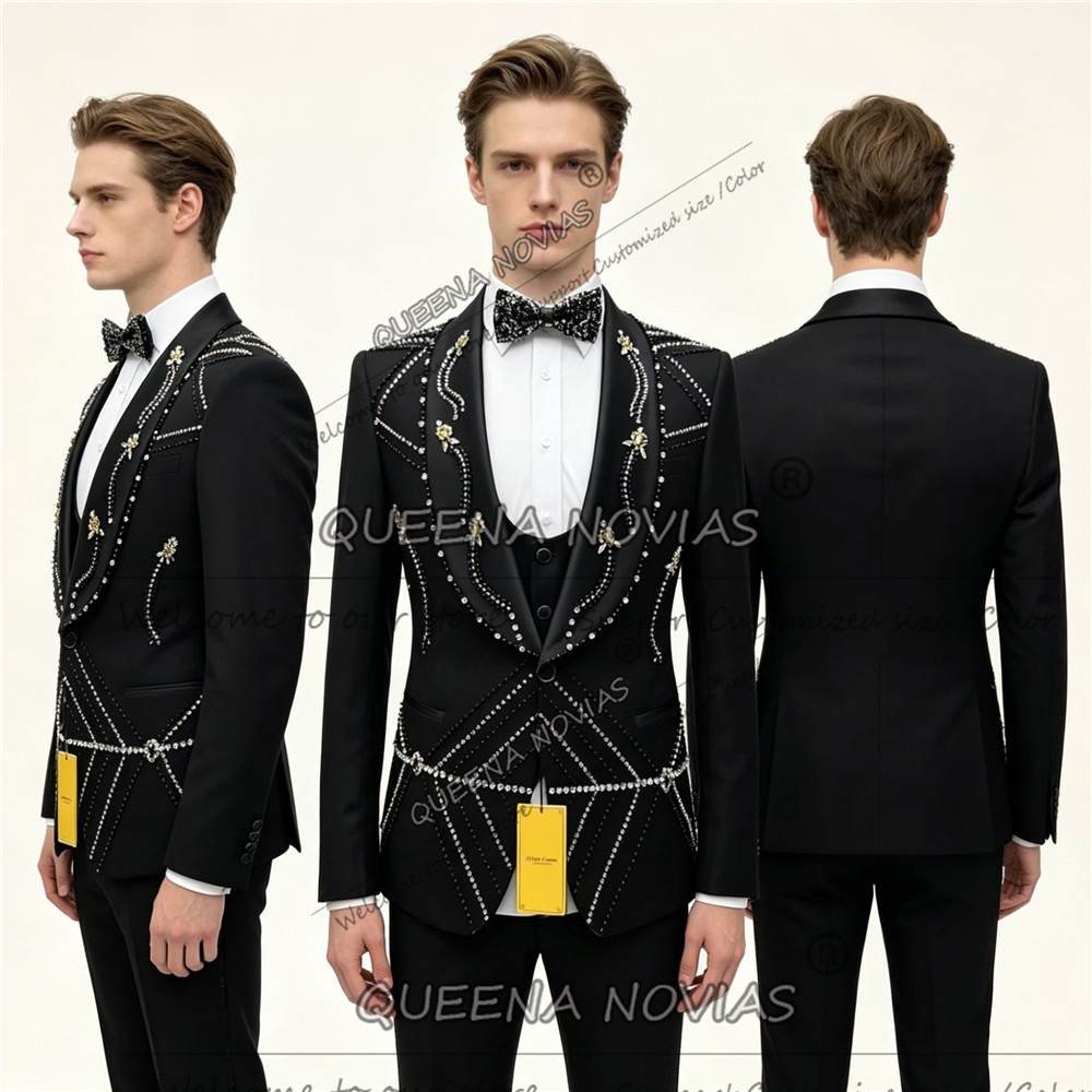 Unique Men'S Formal Wear - Unique Design Suit Men Slim Fit