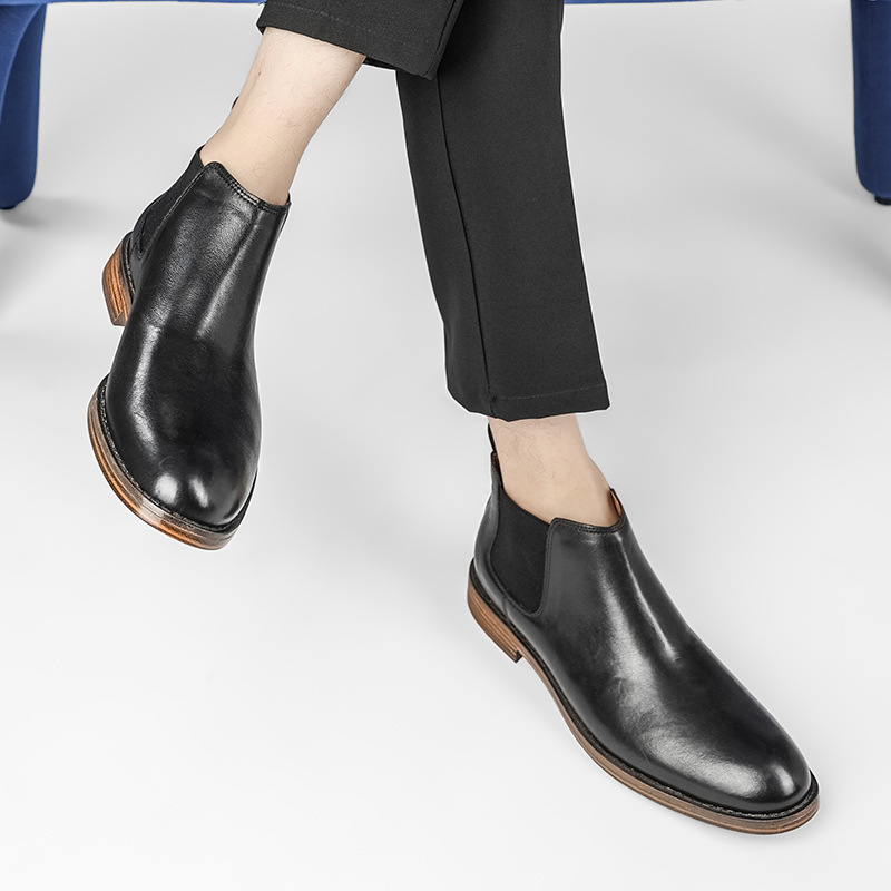 Men Formal Wear Top - Men's Business Fashion Dress Boots Genuine