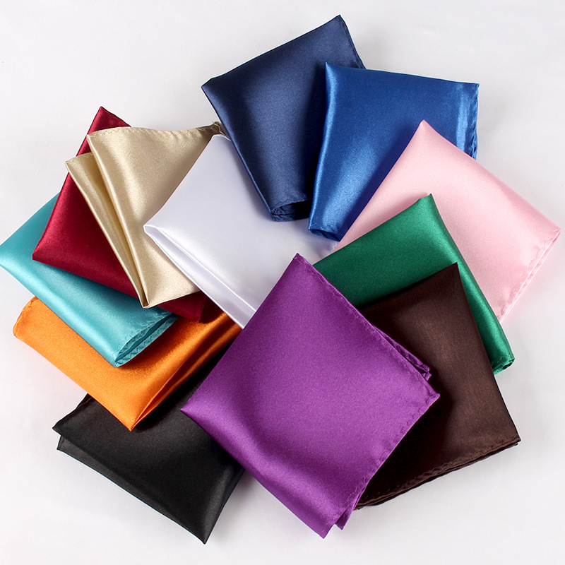 Young Men Formal Wear - 22CM Solid Color Pocket Squre For