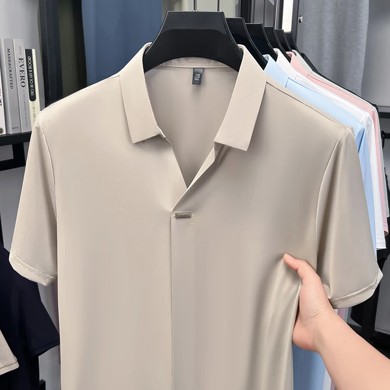 Men'S Polo Formal Wear - Office formal short sleeve shirt for