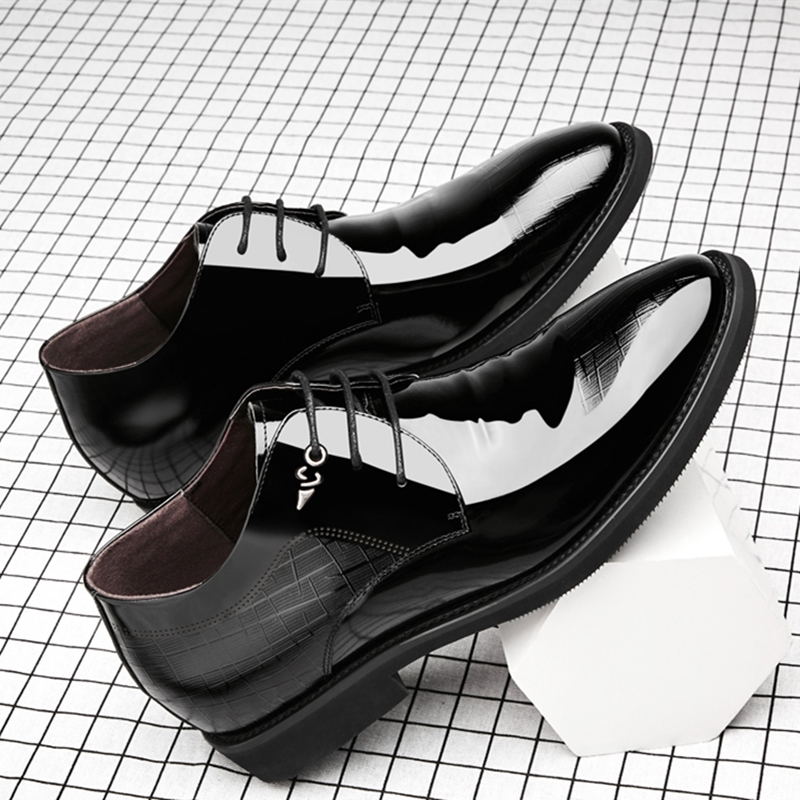 3/6/8 Cm Elevator Shoes Men Dr - Young Men Formal Wear ulasan dan harga