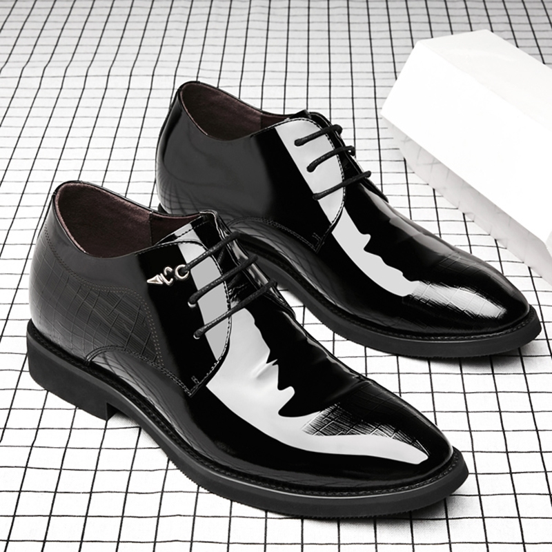 3/6/8 Cm Elevator Shoes Men Dr - Young Men Formal Wear ulasan dan harga
