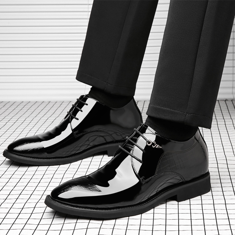 3/6/8 Cm Elevator Shoes Men Dr - Young Men Formal Wear ulasan dan harga