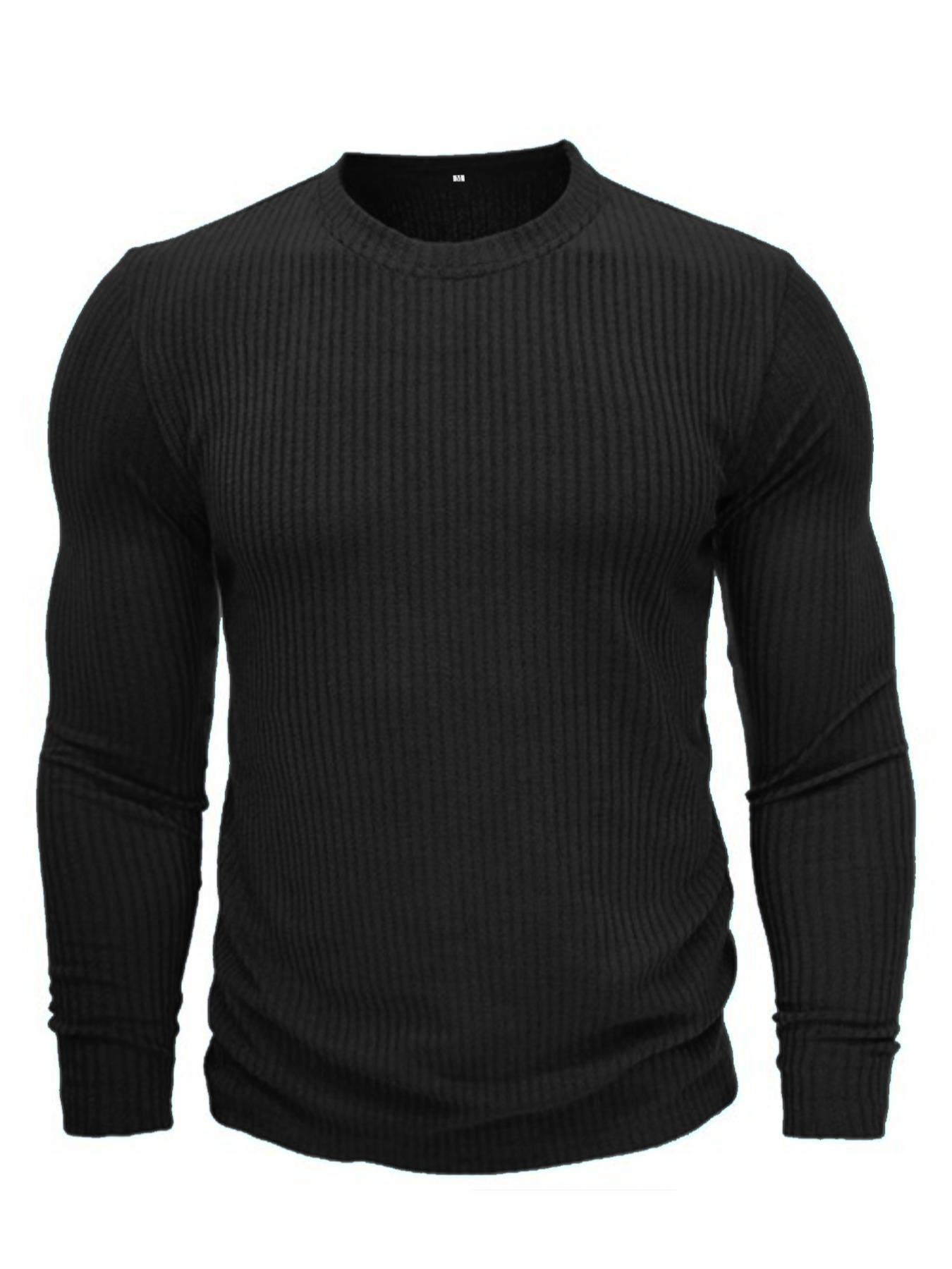 Men's Round Neck Long Sleeve K - Men Formal Wear Top ulasan dan harga