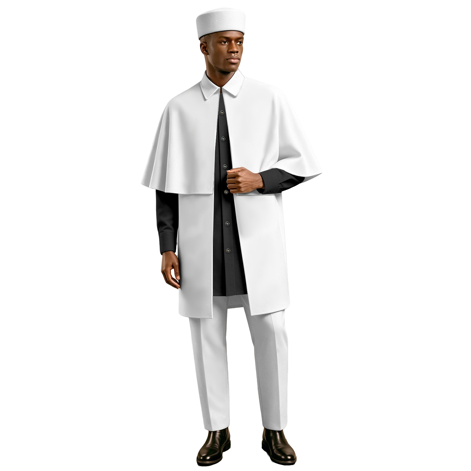 Men African 4 Piece Cape Outfi - Men'S Formal Ethnic Wear ulasan dan harga