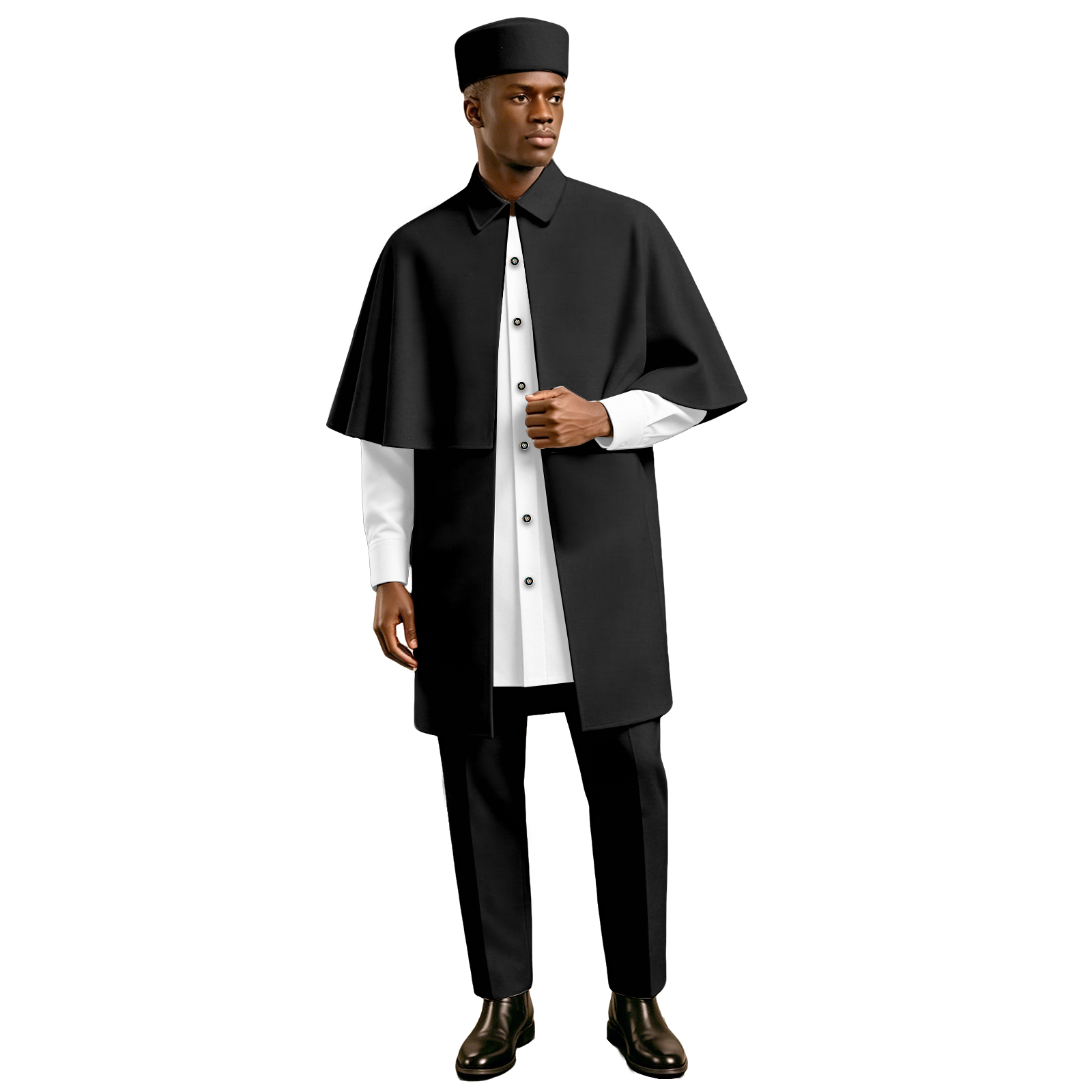 Men African 4 Piece Cape Outfi - Men'S Formal Ethnic Wear ulasan dan harga