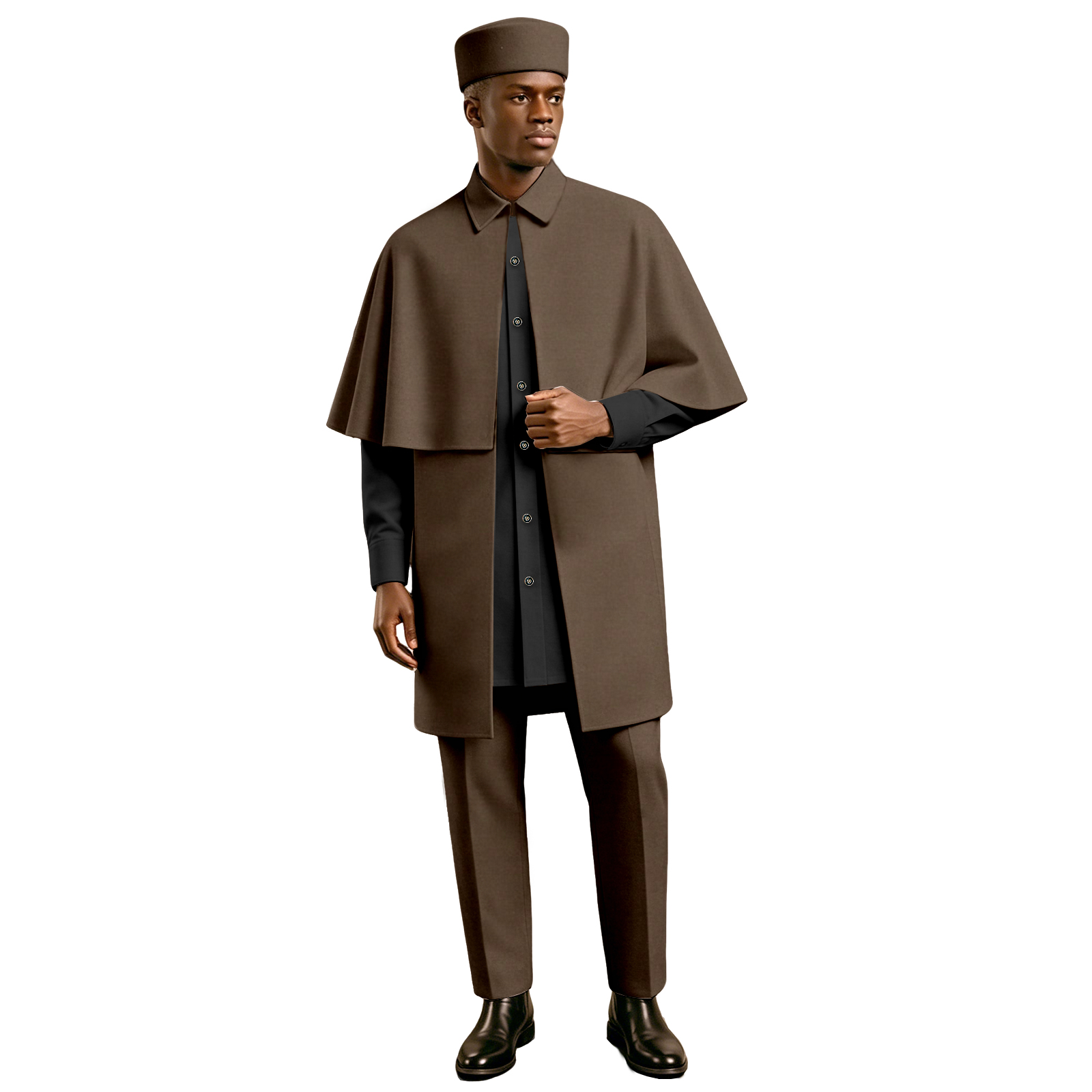 Men African 4 Piece Cape Outfi - Men'S Formal Ethnic Wear ulasan dan harga