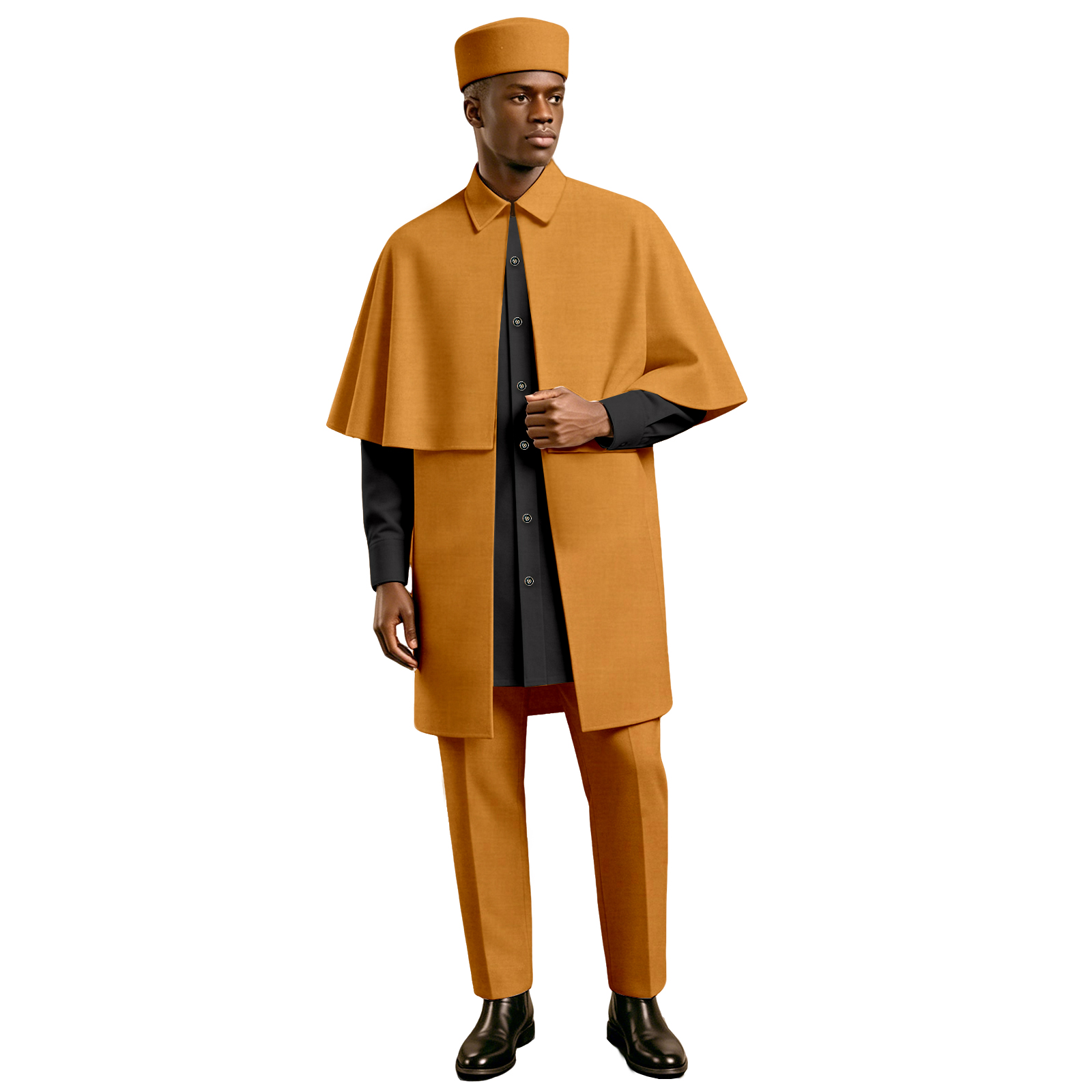 Men African 4 Piece Cape Outfi - Men'S Formal Ethnic Wear ulasan dan harga