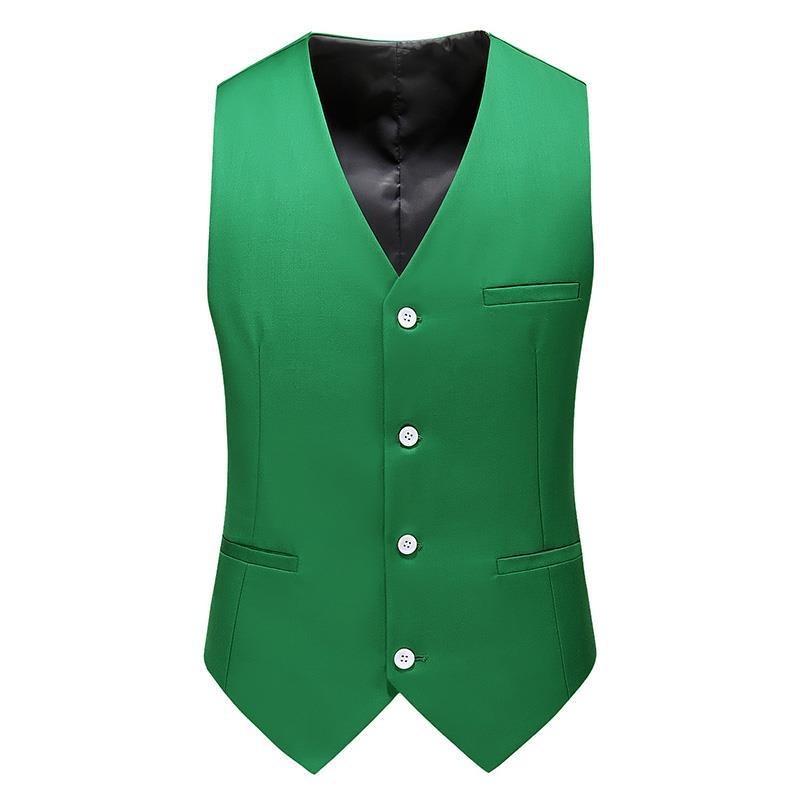 19 Colors Men Vest Solid Color - Men Formal Wear Vest ulasan dan harga