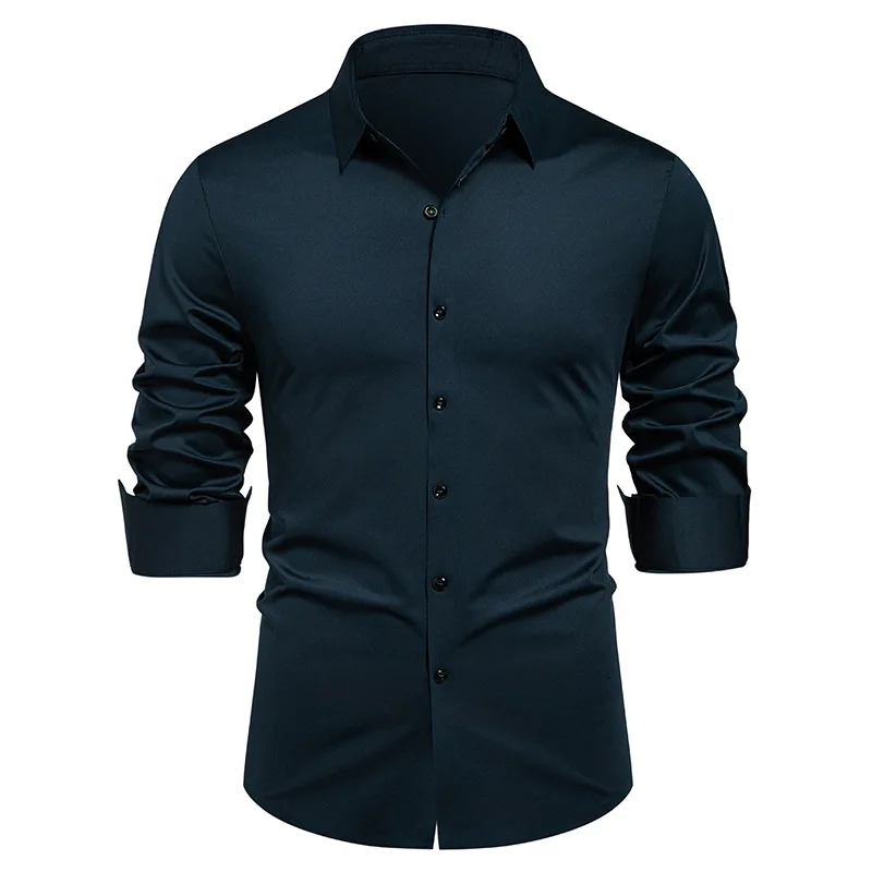 High-end Formal Work Shirts Me - Young Men Formal Wear ulasan dan harga