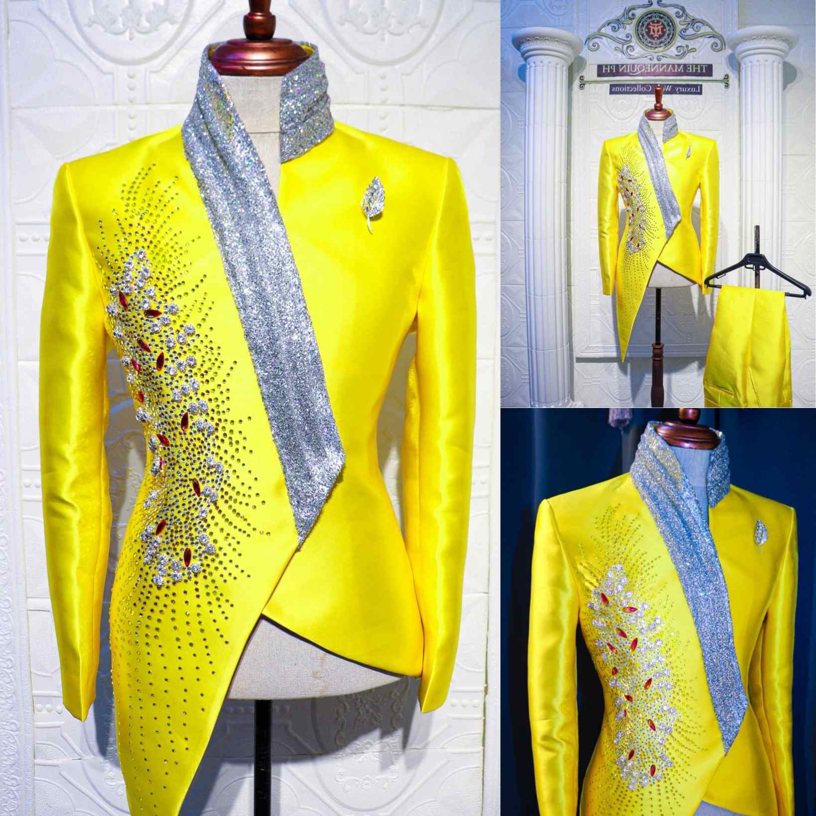 Fashion Yellow Wedding Tuxedos - Unique Men'S Formal Wear ulasan dan harga