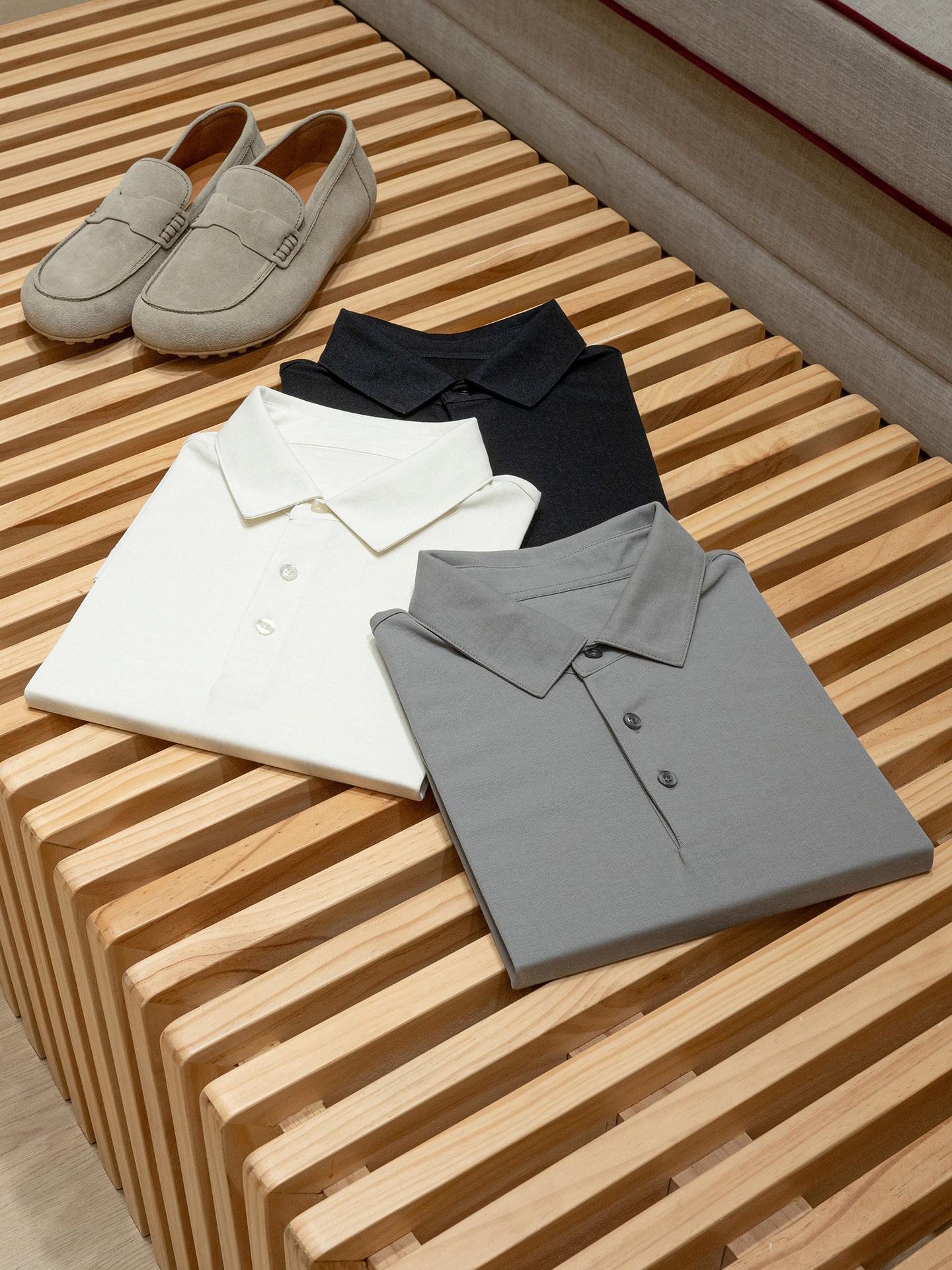 Linen cotton skin friendly bre - Men'S Polo Formal Wear ulasan dan harga