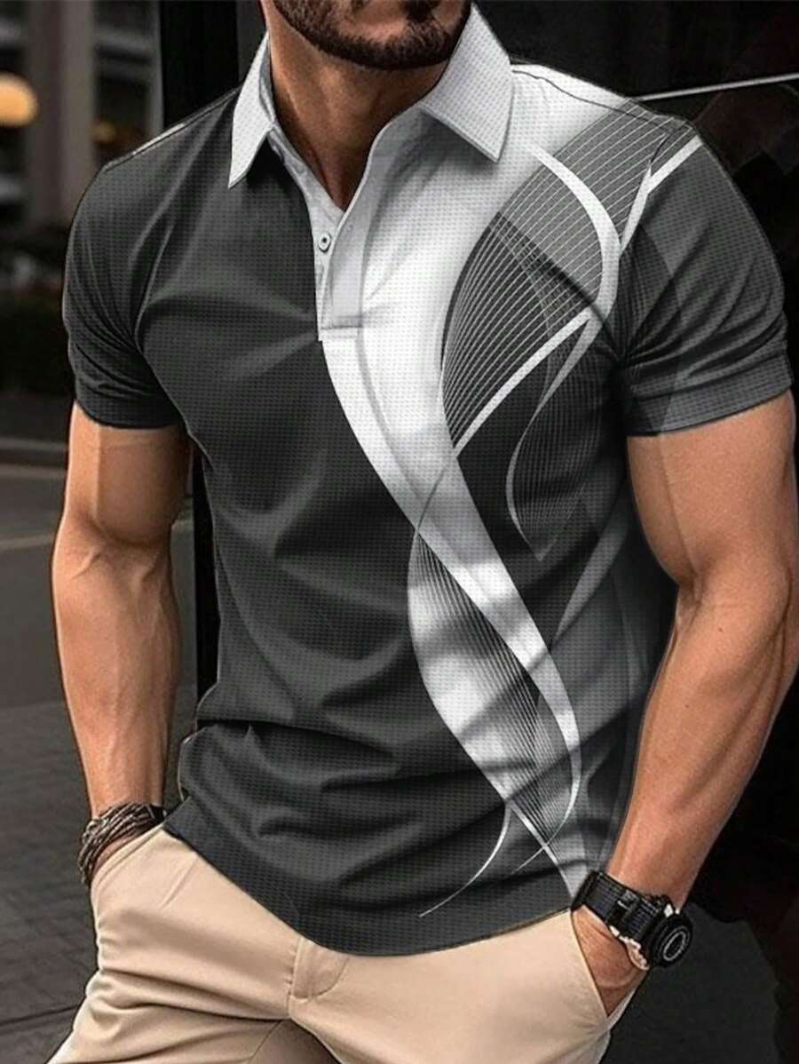 Men's Casual Short Sleeve Waff - Men'S Polo Formal Wear ulasan dan harga