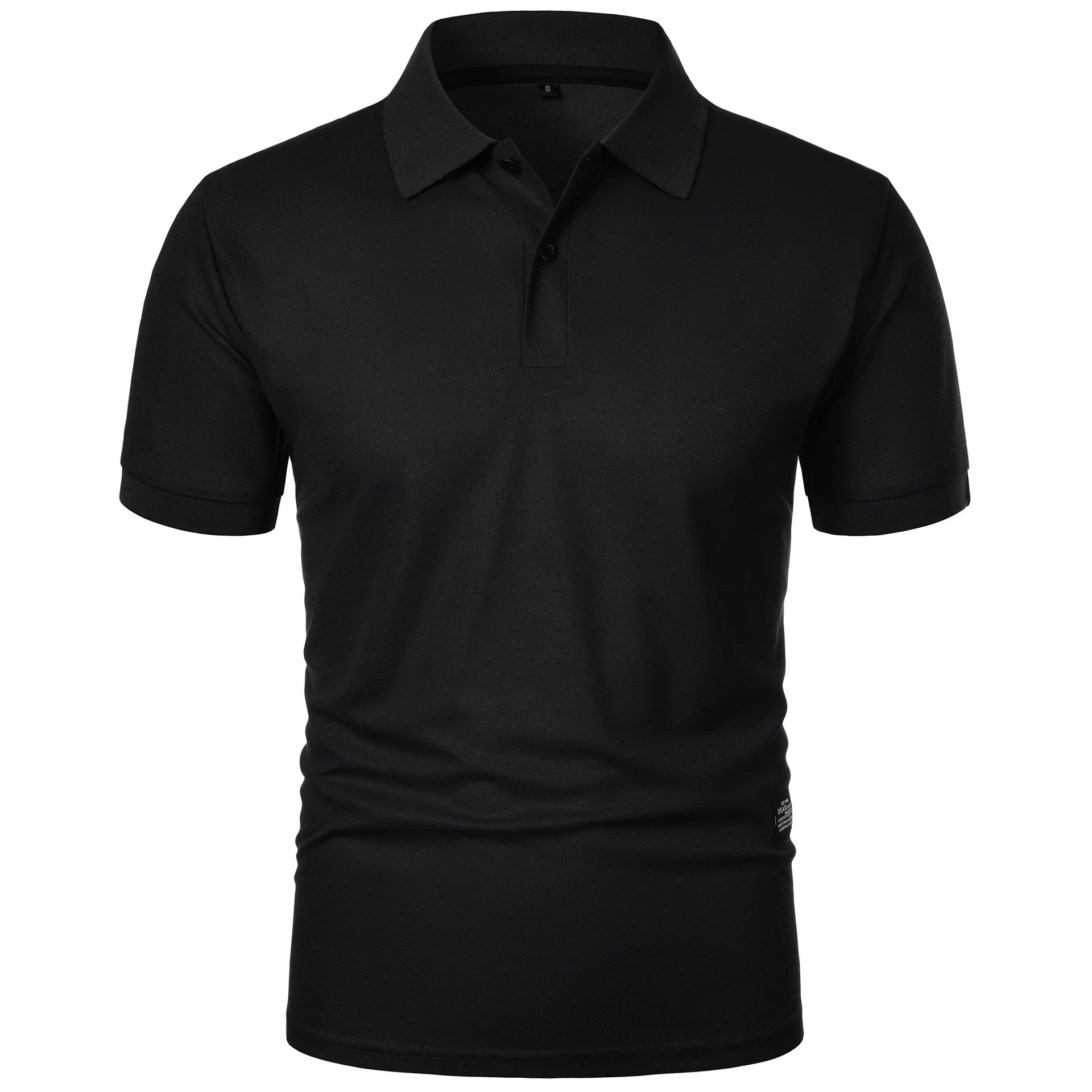 Men's Casual Polo Shirt Black  - Men'S Polo Formal Wear ulasan dan harga