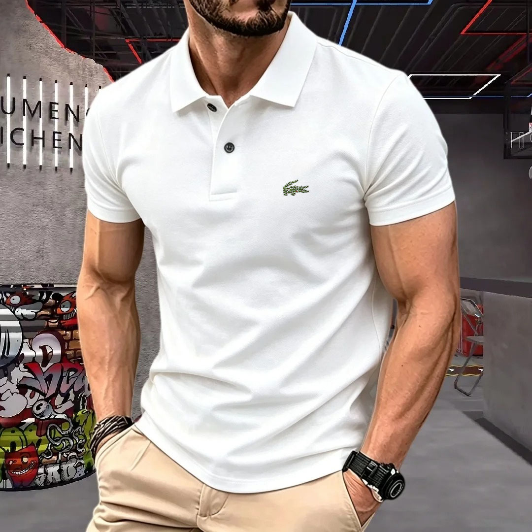 Man Short-Sleeved Polo Shirt L - Young Men Formal Wear ulasan dan harga