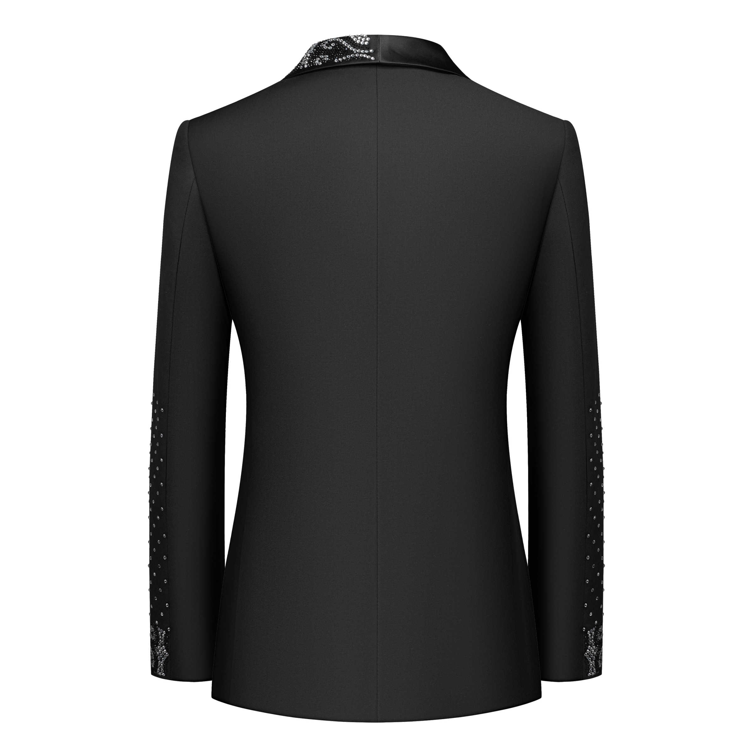 Real Picture Men Suit Crystal  - Men'S Formal Wear No Suit ulasan dan harga