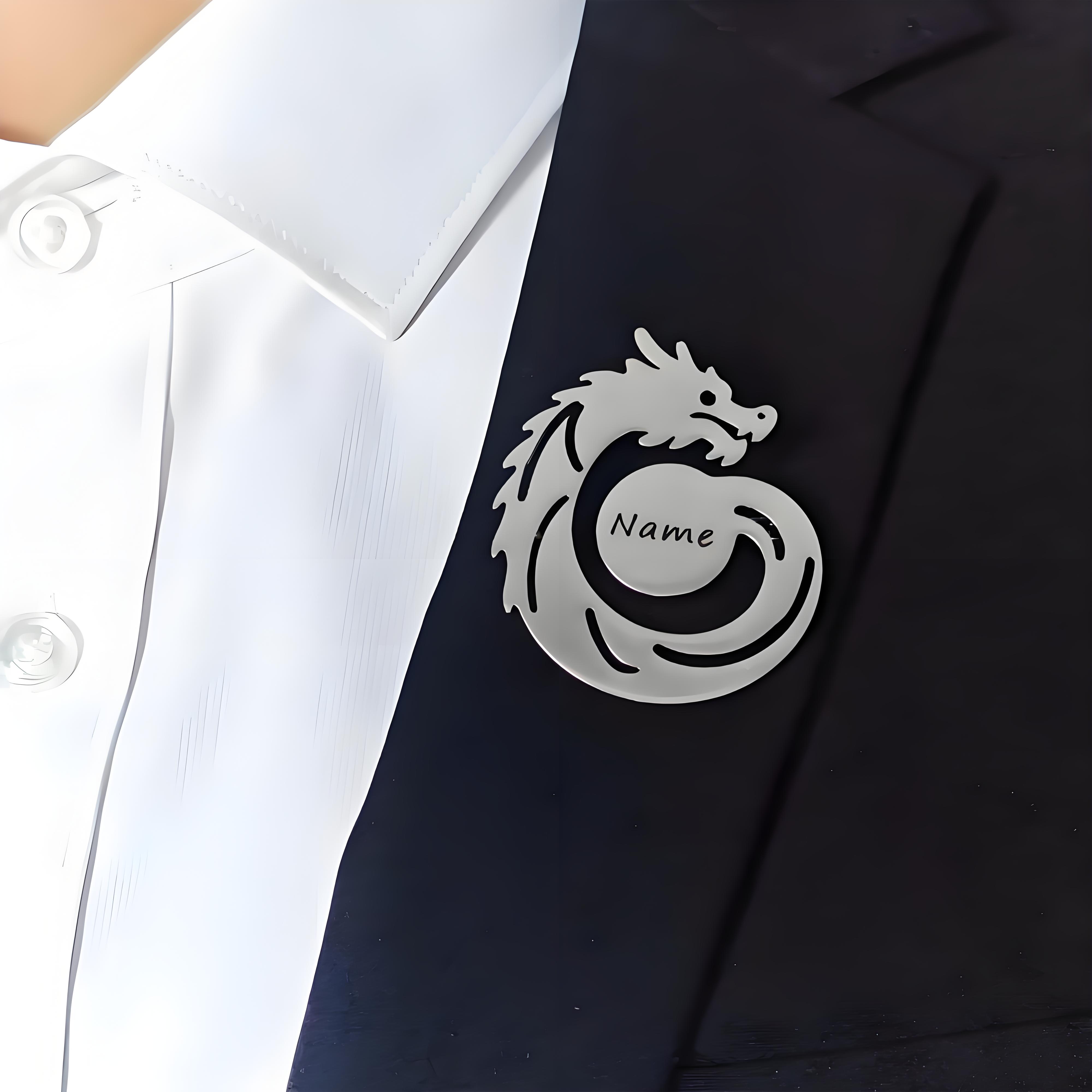 Custom Name Dragon Brooch, Per - Men'S Formal Ethnic Wear ulasan dan harga