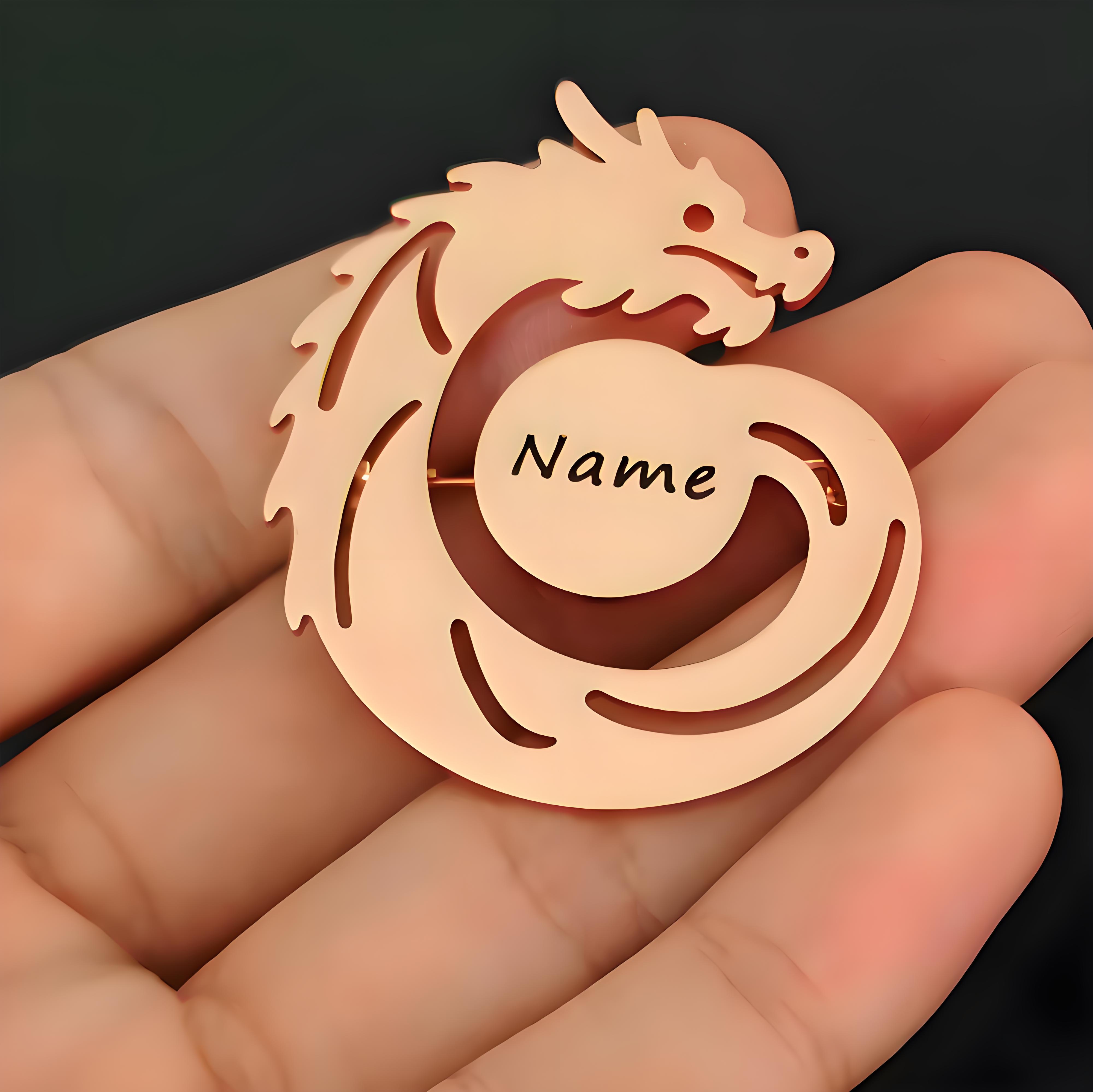 Custom Name Dragon Brooch, Per - Men'S Formal Ethnic Wear ulasan dan harga