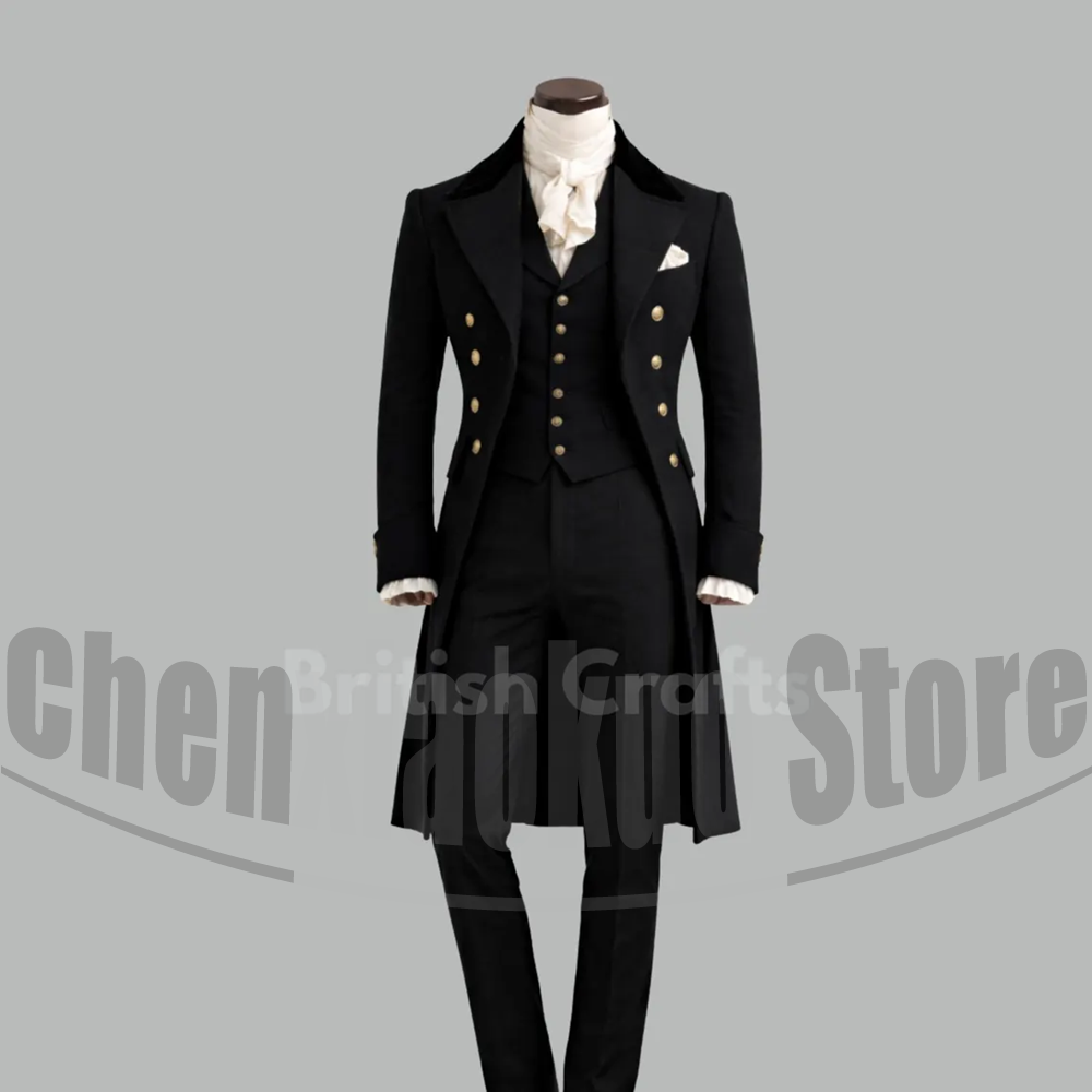 Black Men Victorian Tailcoat 3 - Victorian Men'S Formal Wear ulasan dan harga