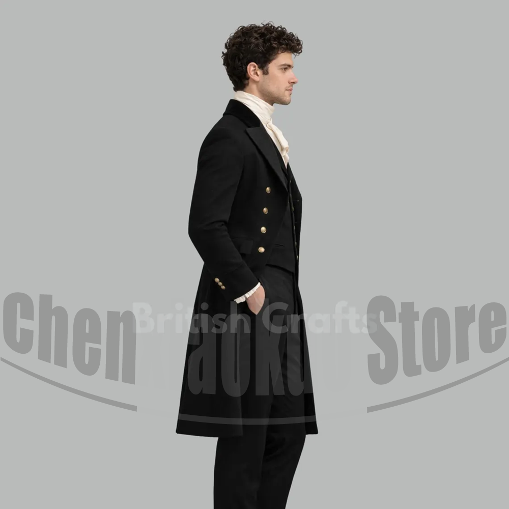 Black Men Victorian Tailcoat 3 - Victorian Men'S Formal Wear ulasan dan harga
