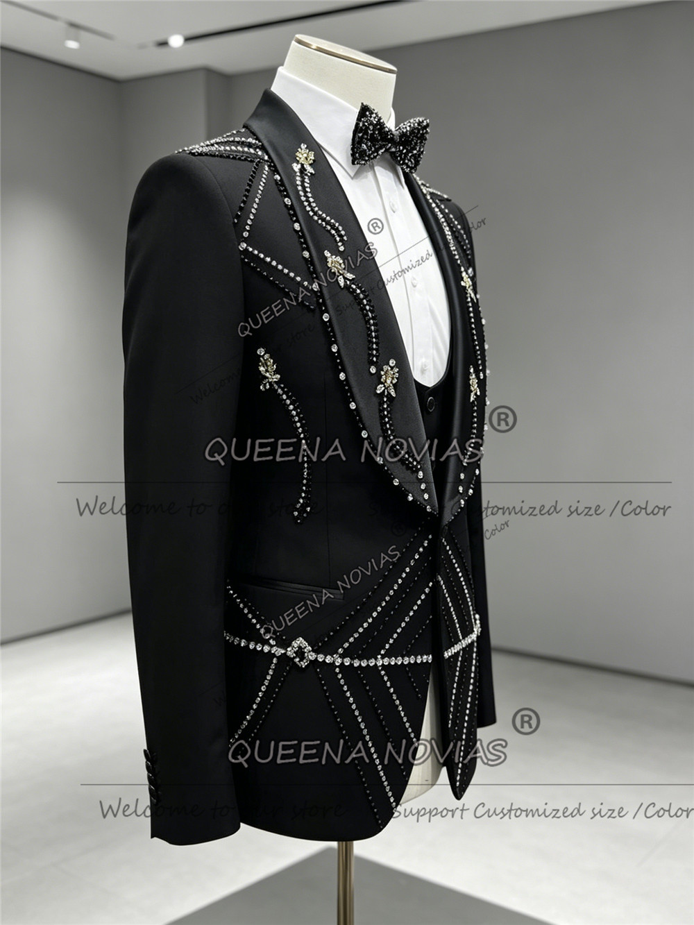 Unique Design Suit Men Slim Fi - Unique Men'S Formal Wear ulasan dan harga