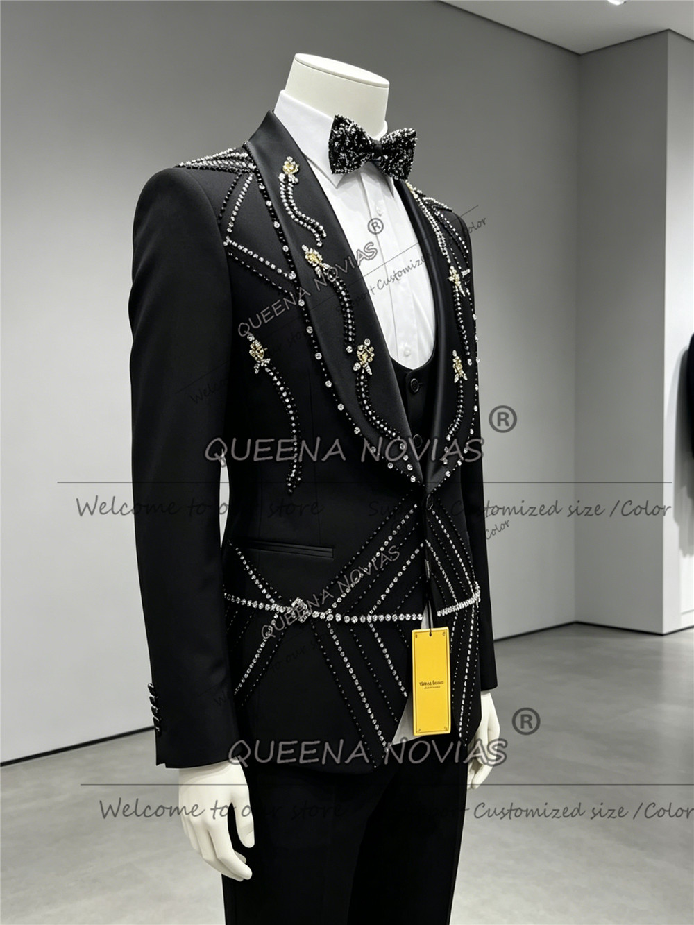 Unique Design Suit Men Slim Fi - Unique Men'S Formal Wear ulasan dan harga