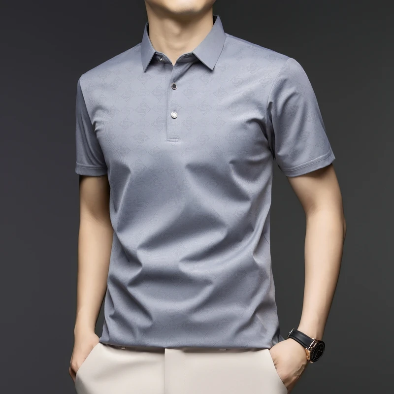 Mens Business Polo Shirt Short - Men'S Polo Formal Wear ulasan dan harga