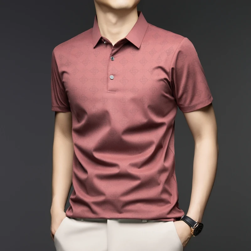 Mens Business Polo Shirt Short - Men'S Polo Formal Wear ulasan dan harga