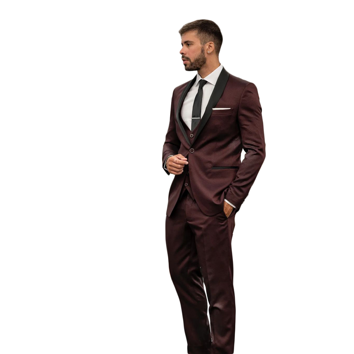 Classic Men Suit Cotton Weddin - Men'S Formal Wear No Suit ulasan dan harga