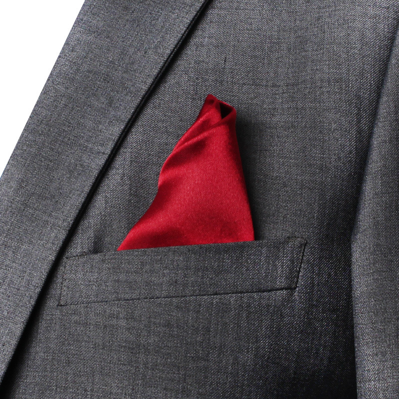 22CM Solid Color Pocket Squre  - Young Men Formal Wear ulasan dan harga