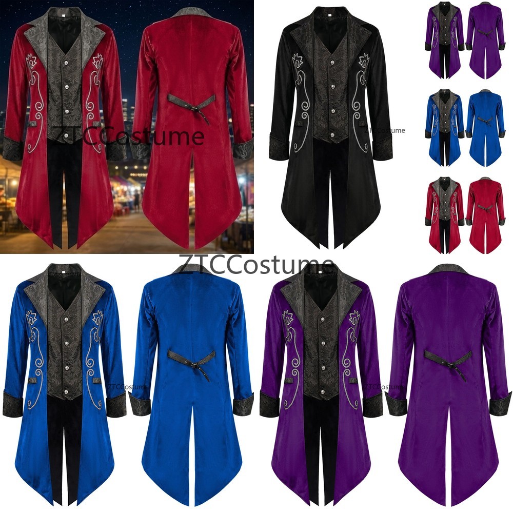 Steampunk Victorian Tailcoat M - Victorian Men'S Formal Wear ulasan dan harga