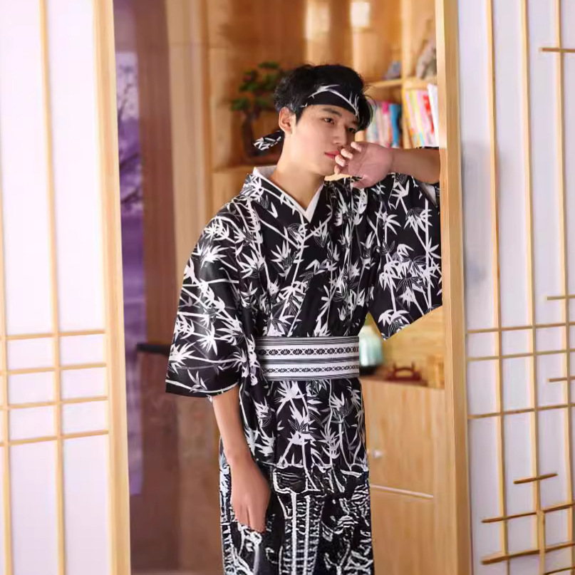 Men's Japanese Bamboo-Pattern  - Traditional Japanese Men'S Formal Wear ulasan dan harga
