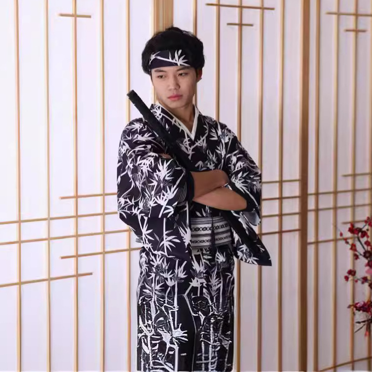 Men's Japanese Bamboo-Pattern  - Traditional Japanese Men'S Formal Wear ulasan dan harga