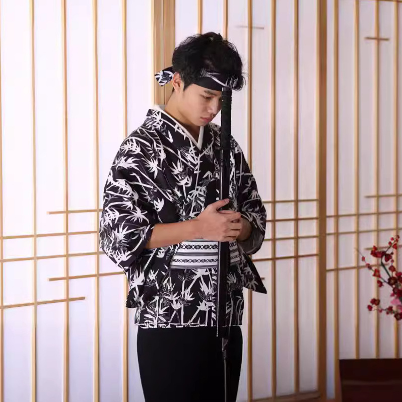 Men's Japanese Bamboo-Pattern  - Traditional Japanese Men'S Formal Wear ulasan dan harga