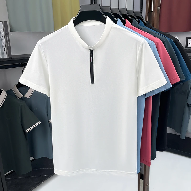 Mens Business Formal Half Zip  - Men'S Polo Formal Wear ulasan dan harga